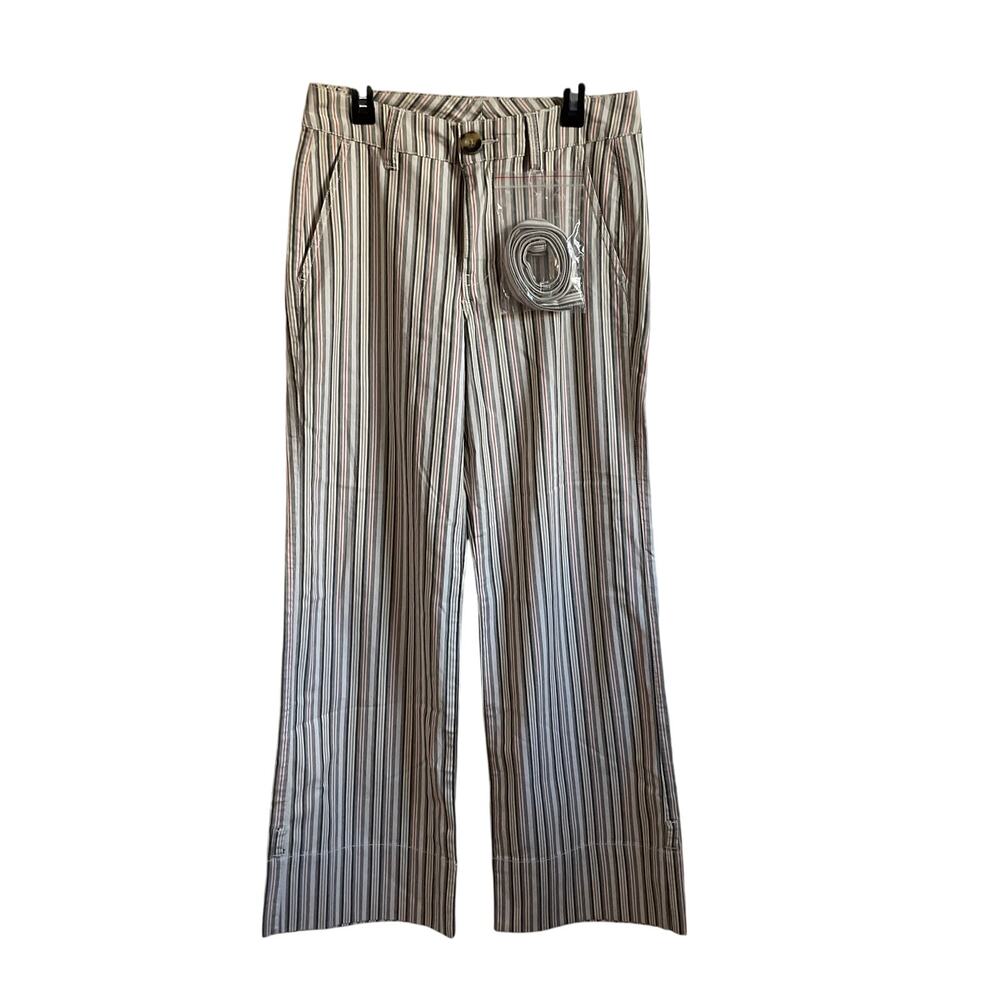 Cabi Convertible Island Stripe Wide Leg Trouser Pants - Size 2 NEW